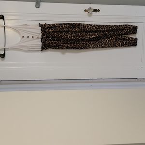 Leopard print jumpsuit